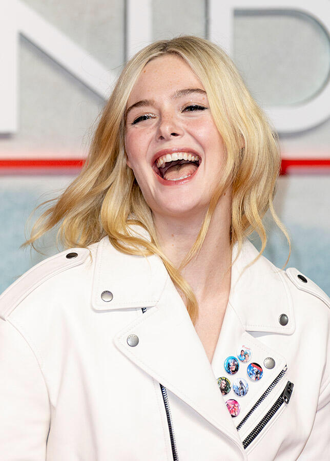 Elle Fanning attends the 'Predator Badlands' Film Screening