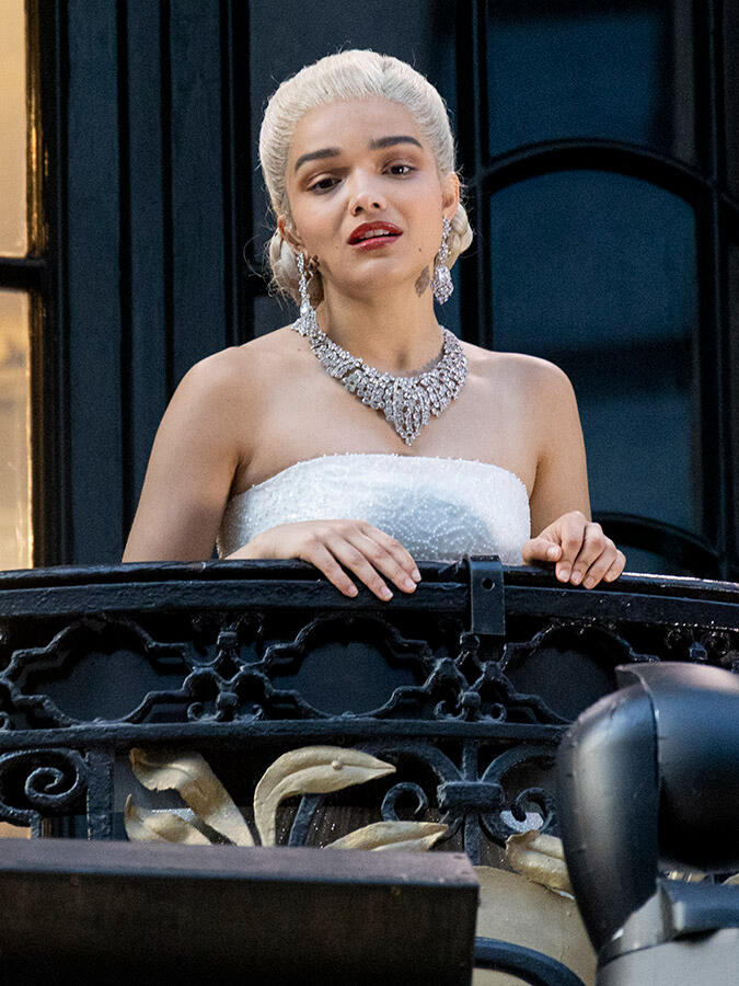 Rachel Zegler performs as Eva Perón at The London Palladium