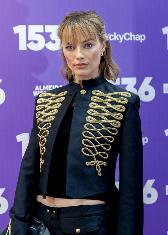 Margot Robbie attending the 1536 Press Night, Ambassador Theatre