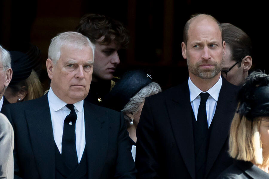 Prince Andrew and Prince William attend the funeral of the Duchess of Kent Prince Andrew and Prince William attend the funeral of the Duchess of Kent