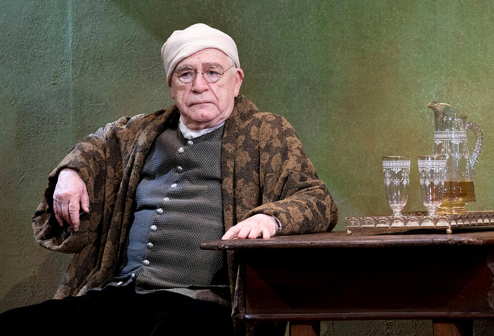 Brian Cox performs in The Score, Theatre Royal, Haymarket - a new play by Oliver Cotton