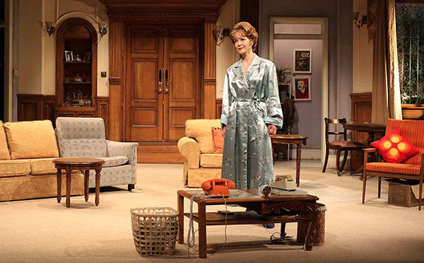 Jenny Seagrove performs in How the Other Half Loves, Theatre Royal Haymarket